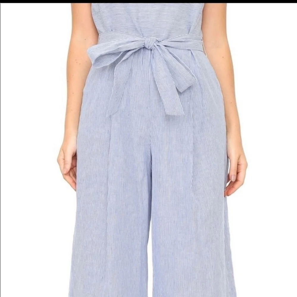 BANANA Republic Women's Striped Cropped Jumpsuit